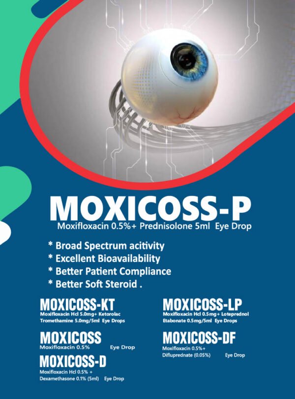 MOXICOSS:Moxifloxacin 0.5% Eye Ointment