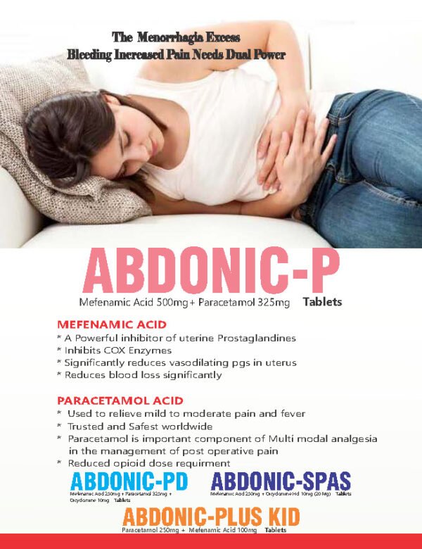 ABDONIC - P:Mefenamic Acid 500mg + Paracetamol 325mg