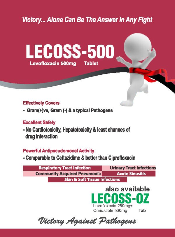 LECOSS-OZ: Levofloxacin 250mg + Ornidazole 500mg