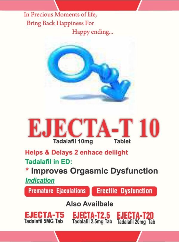 EJECTA T 20: Tadalafil 20 Mg Tablets