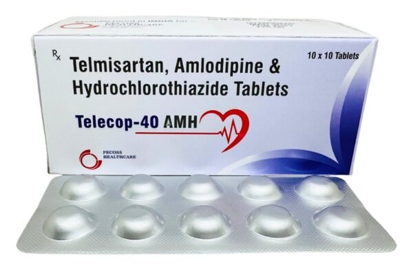 TELECOP 40 AMH: Telmisartan 40mg + Hydrochlorothiazide 12.5mg + Amlodipine 5mg